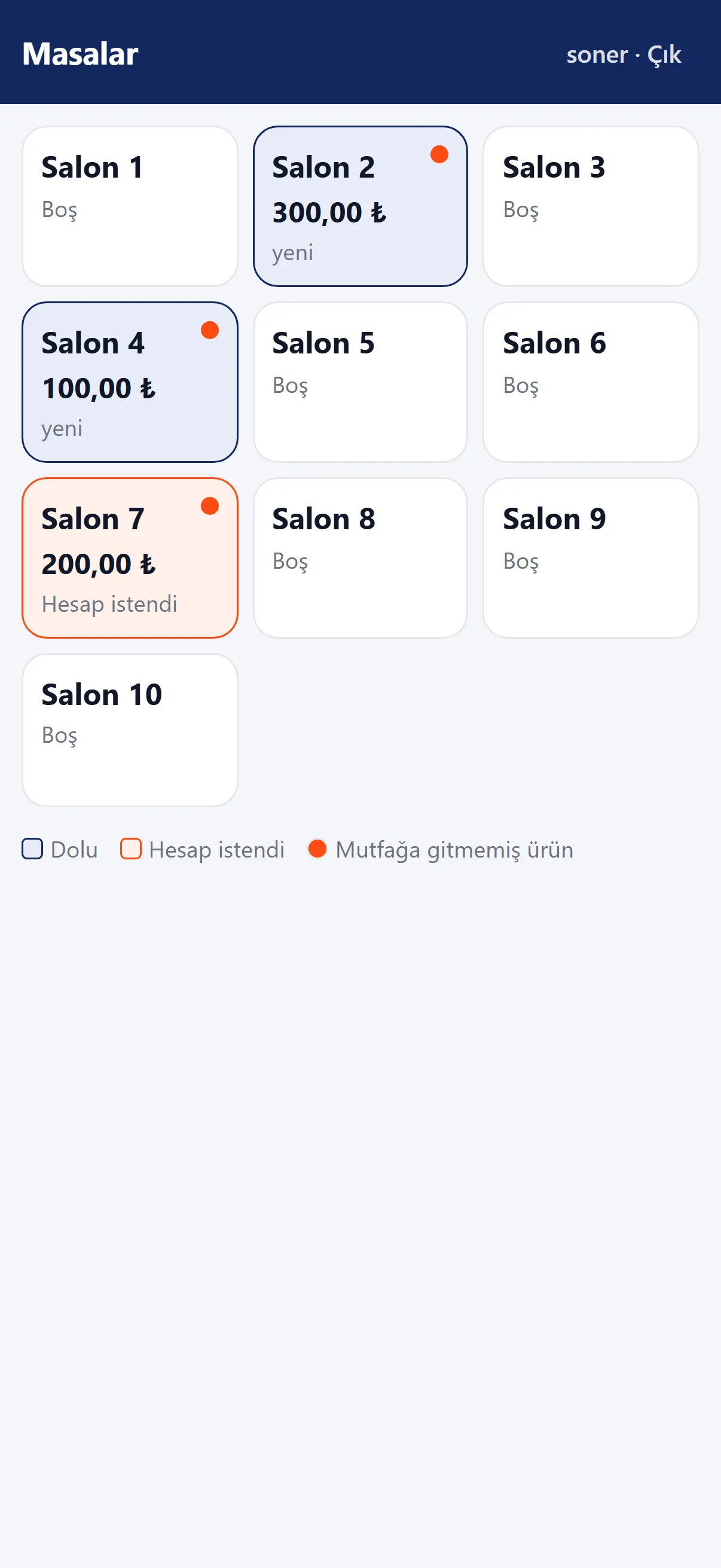 Garson kendi telefonundan yazar