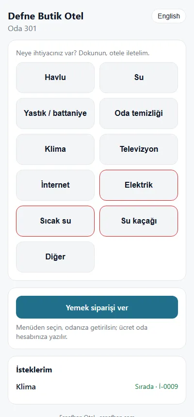 Bir misafirin yolculuğu — Misafir sırayı görür